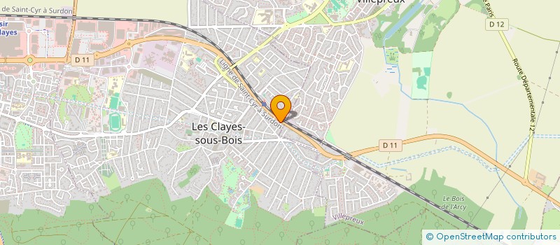 localisation de l'entreprise MONSIEUR BENTO RODRIGUES  LES CLAYES-SOUS-BOIS