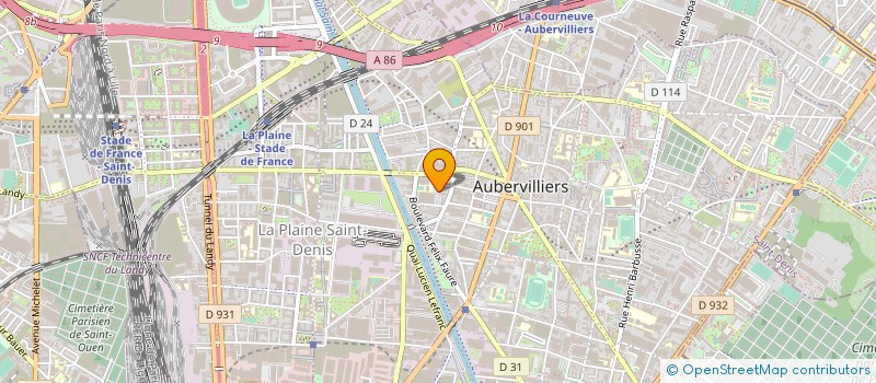 localisation de l'entreprise MONSIEUR BENY MABALECHA à AUBERVILLIERS