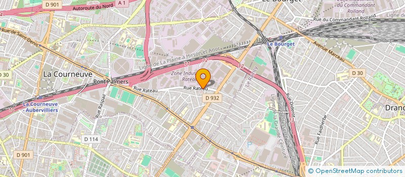 localisation de l'entreprise MONSIEUR BENY NDENDJIE NDJINYA à LA COURNEUVE