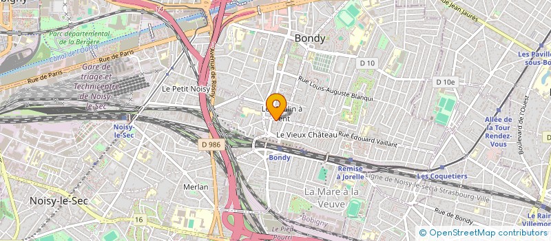 localisation de l'entreprise MONSIEUR BENYAHIA MAYKEL  BONDY