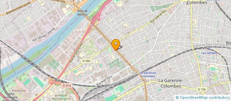 localisation de l'entreprise MONSIEUR BENYAMINA ZERAIBI  COLOMBES