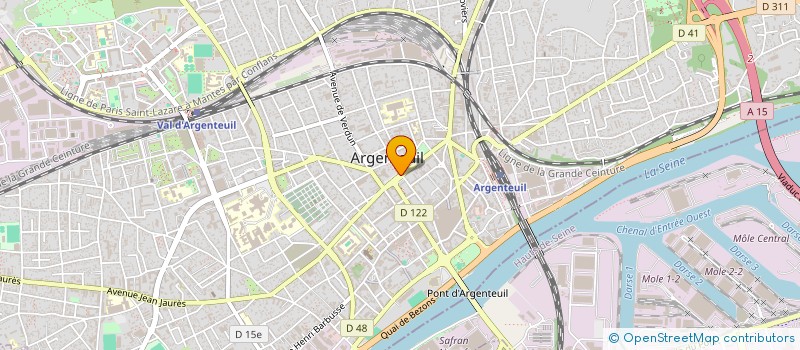 localisation de l'entreprise MONSIEUR BENYOUNES KOULALI  ARGENTEUIL