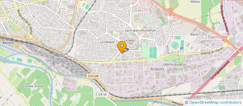 localisation de l'entreprise MONSIEUR BENYOUNES MOKHTARI  BEZIERS