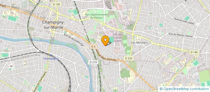 localisation de l'entreprise MONSIEUR BENZIANE BERKENNOU à CHAMPIGNY-SUR-MARNE