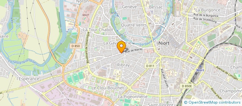 localisation de l'entreprise MONSIEUR BERANGER ACHARD à NIORT