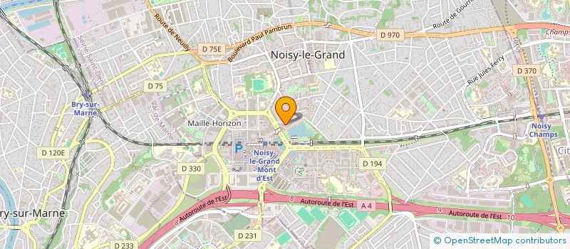 localisation de l'entreprise MONSIEUR BERANGER BAZIN  NOISY-LE-GRAND