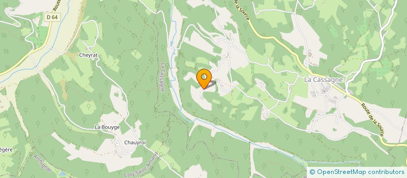 localisation de l'entreprise MONSIEUR BERANGER CAVAGNI  LA CASSAGNE