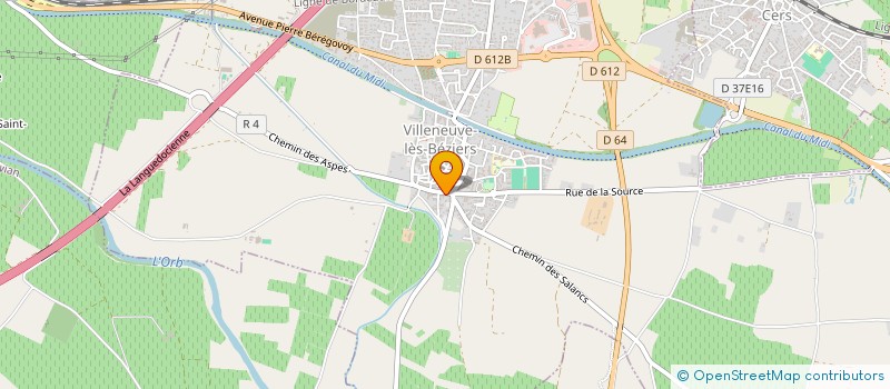 localisation de l'entreprise MONSIEUR BERANGER DEL SOCORRO  VILLENEUVE-LES-BEZIERS