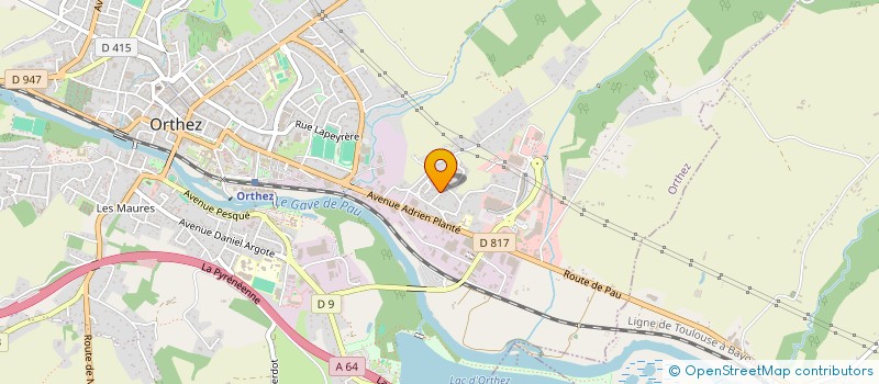 localisation de l'entreprise MONSIEUR BERANGER ELIAZORD  ORTHEZ