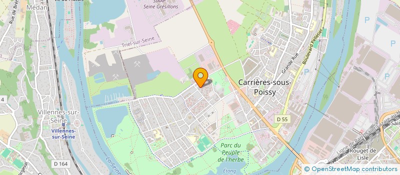 localisation de l'entreprise MONSIEUR BERANGER GAMBIER  CARRIERES-SOUS-POISSY