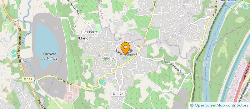 localisation de l'entreprise MONSIEUR BERANGER LEVIGNE  MILLERY