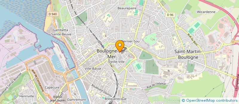 localisation de l'entreprise MONSIEUR BERANGER MATUNDU à BOULOGNE-SUR-MER