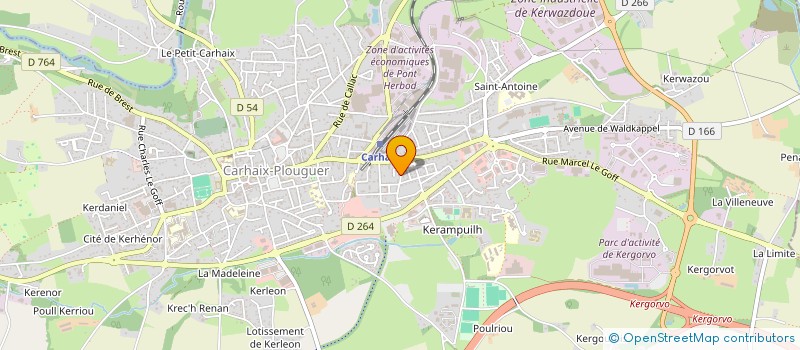 localisation de l'entreprise MONSIEUR BERANGER VESSIER à CARHAIX-PLOUGUER