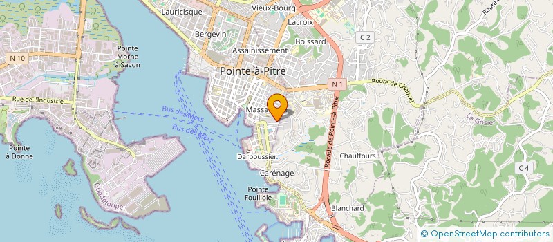 localisation de l'entreprise MONSIEUR BERARD MOULIN  POINTE A PITRE