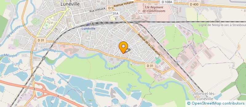 localisation de l'entreprise MONSIEUR BERAT SIPER  LUNEVILLE