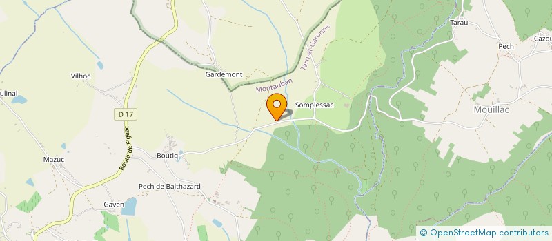 localisation de l'entreprise MONSIEUR BERBARD BARTHE  CAYRIECH