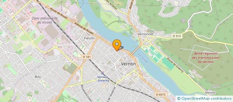 localisation de l'entreprise MONSIEUR BERCOFF LESSOUA  VERNON