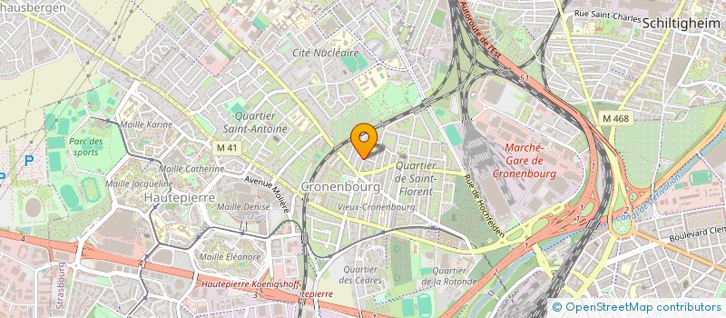 localisation de l'entreprise MONSIEUR BEREKET GEBRETISAE à STRASBOURG
