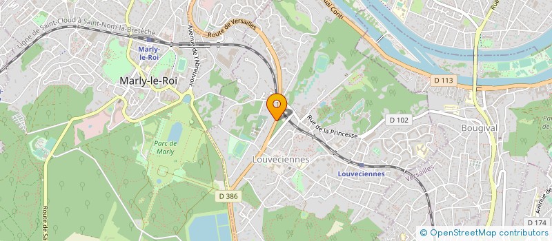 localisation de l'entreprise MONSIEUR BEREND VAN DALFSEN  LOUVECIENNES