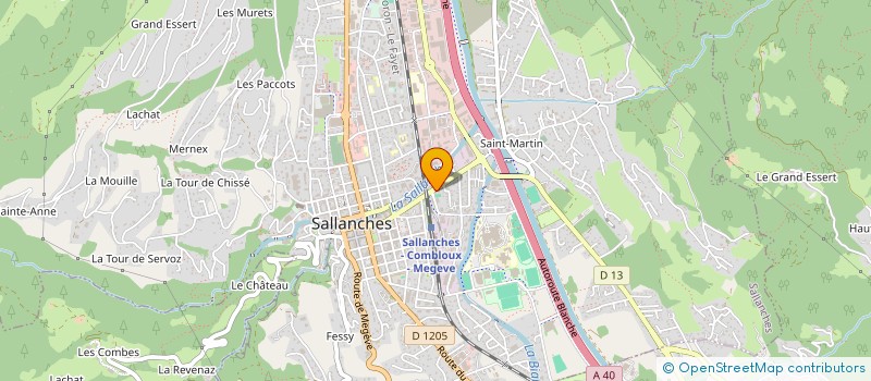 localisation de l'entreprise MONSIEUR BERENGER BLONDET  SALLANCHES