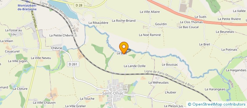 localisation de l'entreprise MONSIEUR BERENGER HUET  SAINT-UNIAC