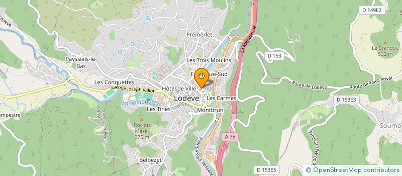 localisation de l'entreprise MONSIEUR BERENGER RADIER  LODEVE