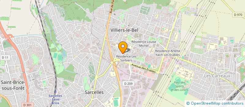 localisation de l'entreprise MONSIEUR BERFRAND GIREL MABIKA KINANGA  VILLIERS LE BEL