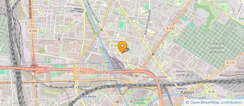 localisation de l'entreprise MONSIEUR BERGSON SILVA DE OLIVEIRA  AUBERVILLIERS