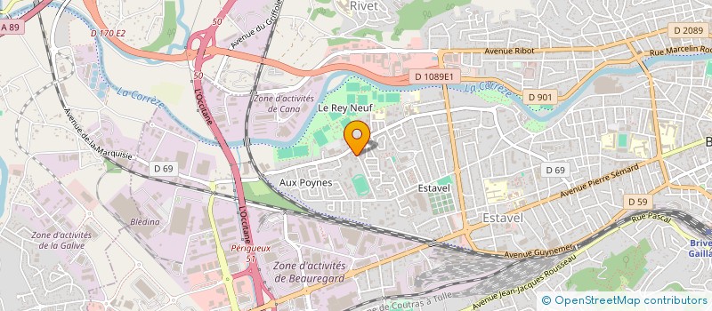 localisation de l'entreprise MONSIEUR BERKAY BERAT TOKAT  BRIVE-LA-GAILLARDE