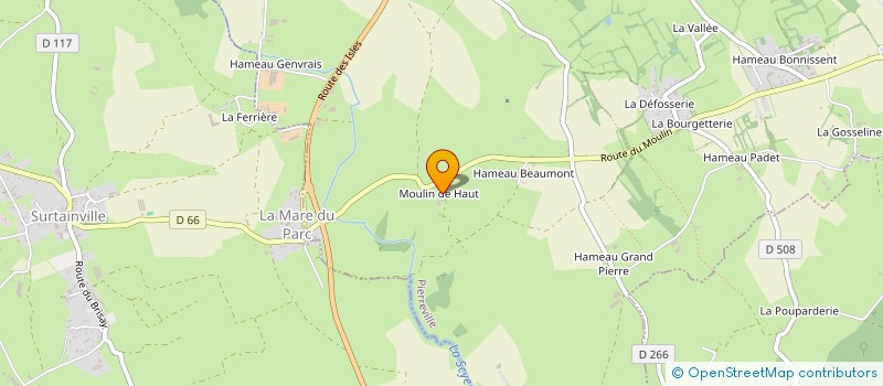 localisation de l'entreprise MONSIEUR BERNADETTE MARTIN  PIERREVILLE