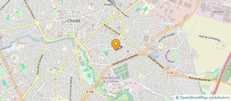 localisation de l'entreprise MONSIEUR BERNADETTE RONDEAU à CHOLET