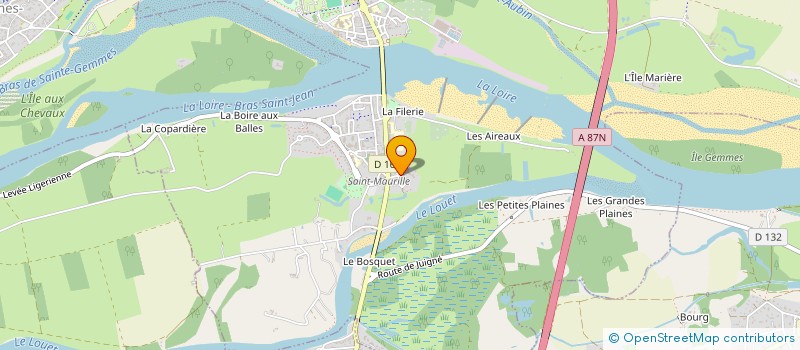 localisation de l'entreprise MONSIEUR BERNADIN JOSEPH  LES PONTS-DE-CE