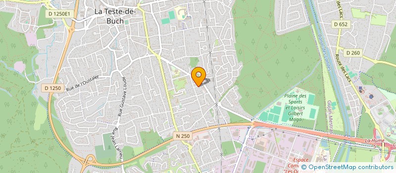 localisation de l'entreprise MONSIEUR BERNARD ABADIE  LA TESTE-DE-BUCH