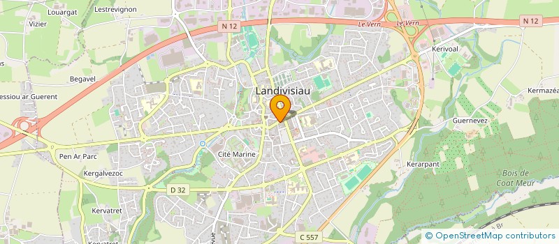 localisation de l'entreprise MONSIEUR BERNARD ADAM à LANDIVISIAU