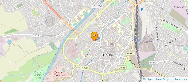 localisation de l'entreprise MONSIEUR BERNARD ADOUBI à DOUAI