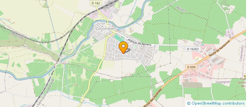 localisation de l'entreprise MONSIEUR BERNARD AFFRE à COLOMBIERS