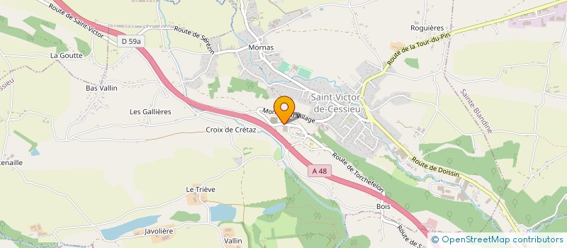 localisation de l'entreprise MONSIEUR BERNARD AHRONIAN  SAINT-VICTOR-DE-CESSIEU