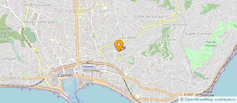 localisation de l'entreprise MONSIEUR BERNARD AIKEN  CANNES