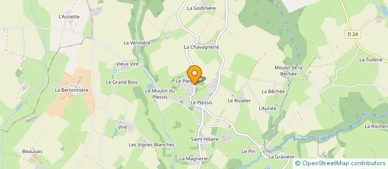 localisation de l'entreprise MONSIEUR BERNARD AIRAULT à AUGE