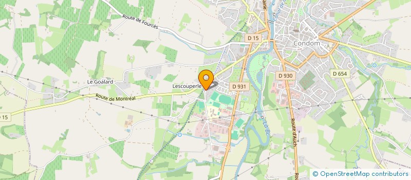 localisation de l'entreprise MONSIEUR BERNARD AIRIEAU  CONDOM