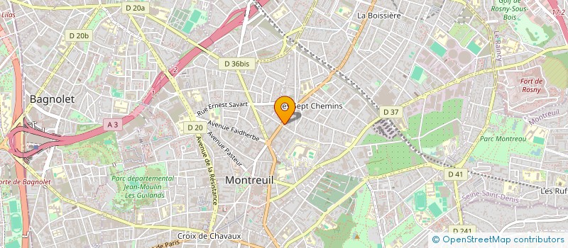 localisation de l'entreprise MONSIEUR BERNARD AIX à MONTREUIL