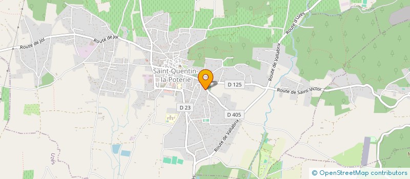 localisation de l'entreprise MONSIEUR BERNARD ALAUX  SAINT-QUENTIN-LA-POTERIE