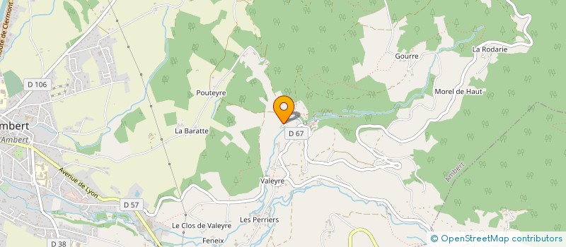 localisation de l'entreprise MONSIEUR BERNARD ALBARET à AMBERT