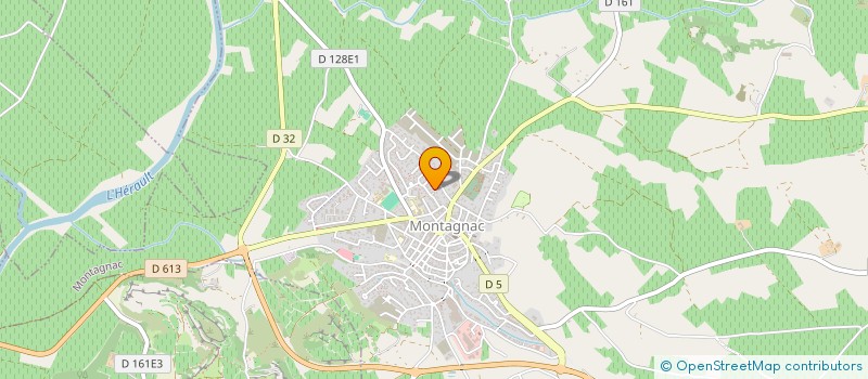 localisation de l'entreprise MONSIEUR BERNARD ALBARRAN  MONTAGNAC