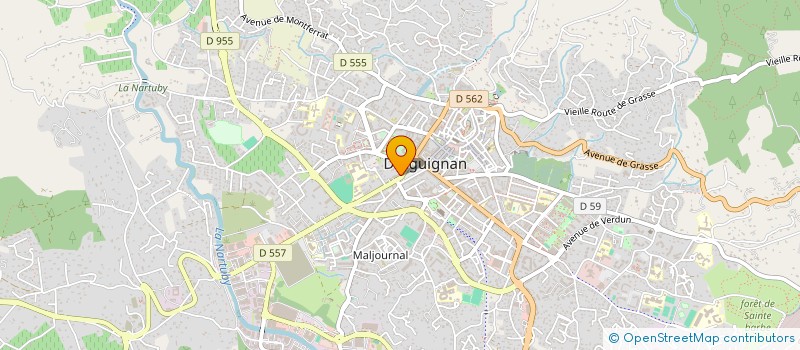 localisation de l'entreprise MONSIEUR BERNARD ALBERT  DRAGUIGNAN