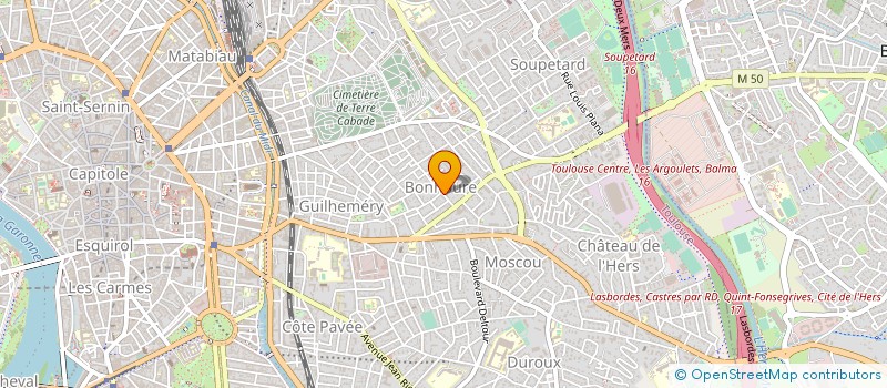 localisation de l'entreprise MONSIEUR BERNARD ALBERT BRUNET  TOULOUSE