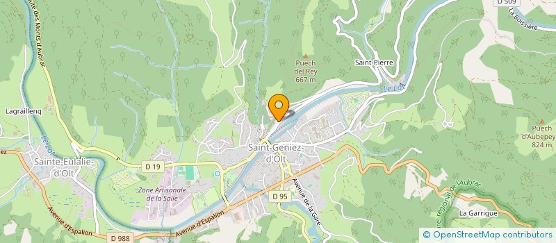 localisation de l'entreprise MONSIEUR BERNARD ALDEBERT  SAINT GENIEZ D'OLT ET D'AUBRAC