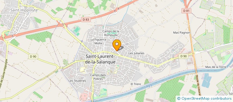 localisation de l'entreprise MONSIEUR BERNARD ALICIN  SAINT-LAURENT-DE-LA-SALANQUE