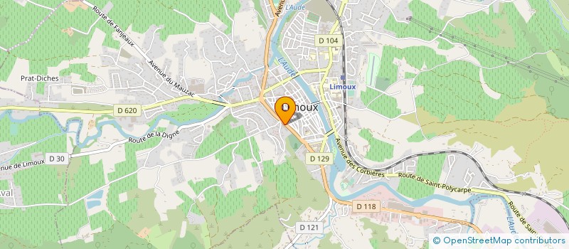 localisation de l'entreprise MONSIEUR BERNARD ALINS  LIMOUX