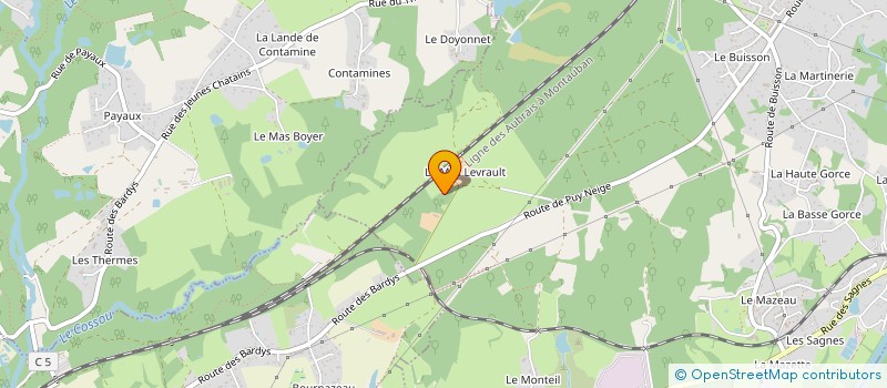 localisation de l'entreprise MONSIEUR BERNARD ALIPHAT  SAINT-PRIEST-TAURION